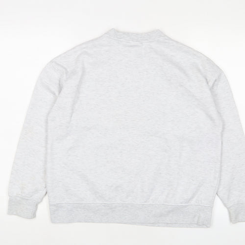 Lilo & Stitch Womens Grey Cotton Pullover Sweatshirt Size 10 Pullover - 10/12