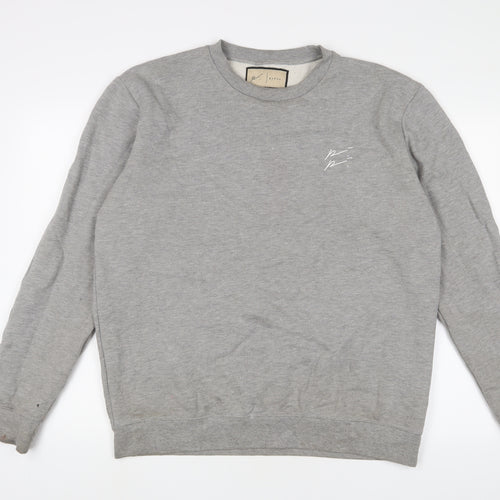 Prevu Mens Grey Cotton Pullover Sweatshirt Size 2XL