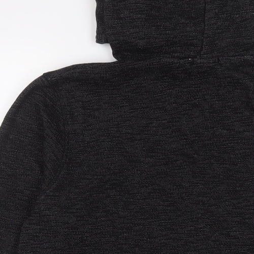 JACK & JONES Mens Black Cotton Pullover Hoodie Size XL