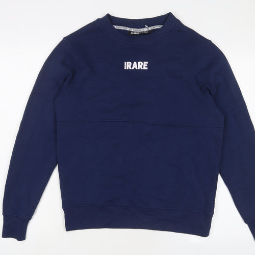 Always Rare Mens Blue Cotton Pullover Sweatshirt Size S