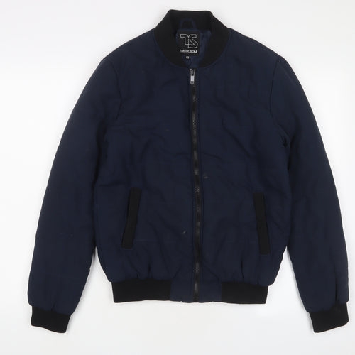 Twisted Soul Mens Blue Jacket Size XS Zip