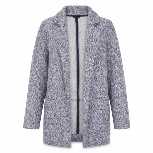 NEXT Womens Grey V-Neck Cotton Cardigan Jumper Size 8 - Open, Pockets