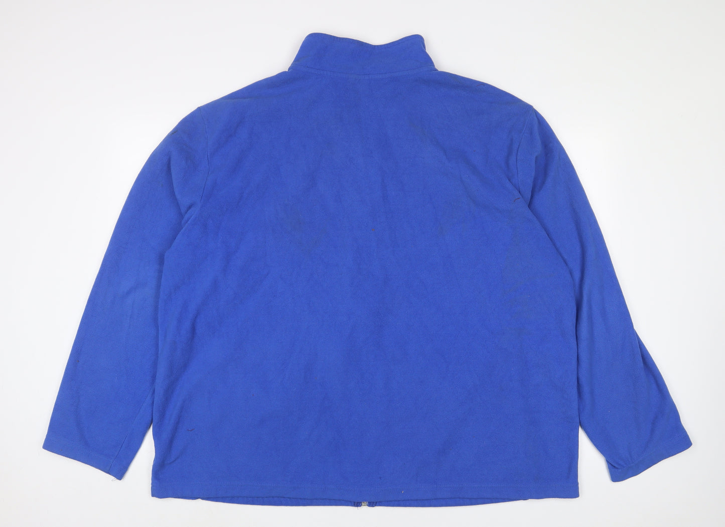 Star Mens Blue Jacket Size 2XL Zip - Logo, Embroidered