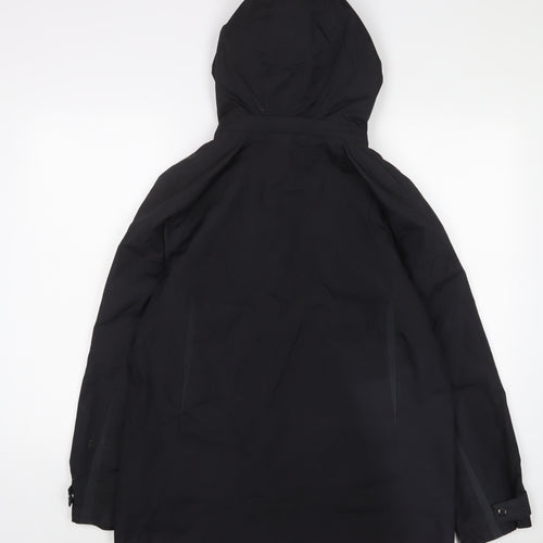 Hawke & Co Womens Black Jacket Coat Size 12 Zip - Zip Pockets