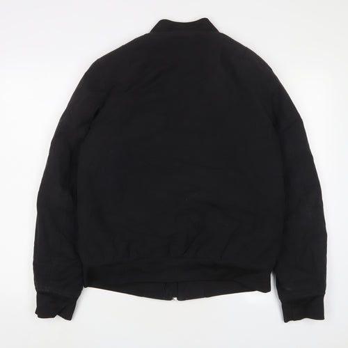 H&M Mens Black Jacket Size M Zip