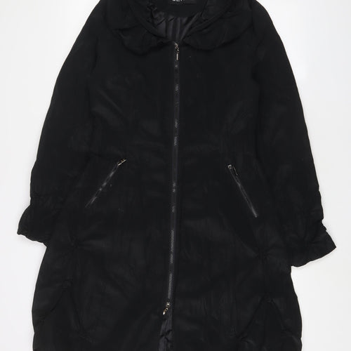 GLAMZ Womens Black Jacket Size 12 Zip
