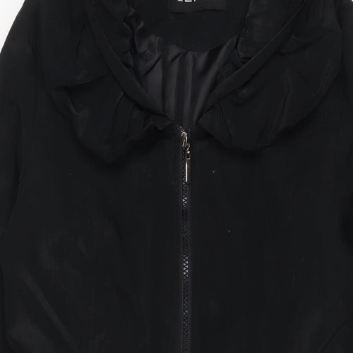 GLAMZ Womens Black Jacket Size 12 Zip