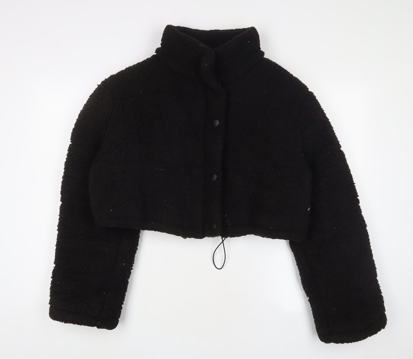 Boohoo Womens Black Jacket Size 12 Zip