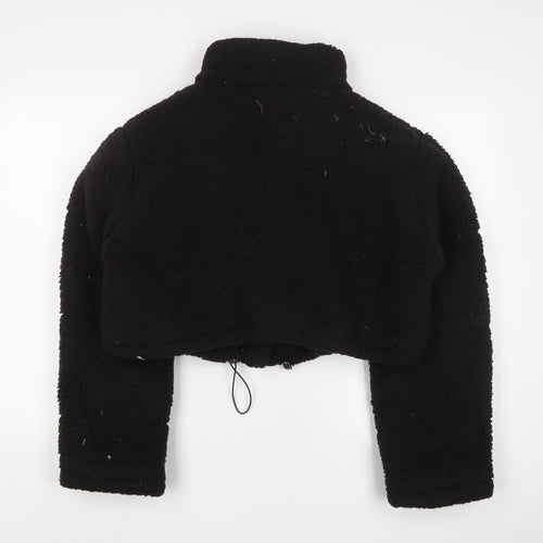 Boohoo Womens Black Jacket Size 12 Zip
