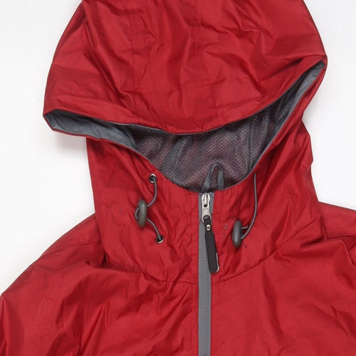 San Clemente Mens Red Jacket Size M Zip - Zip Pockets