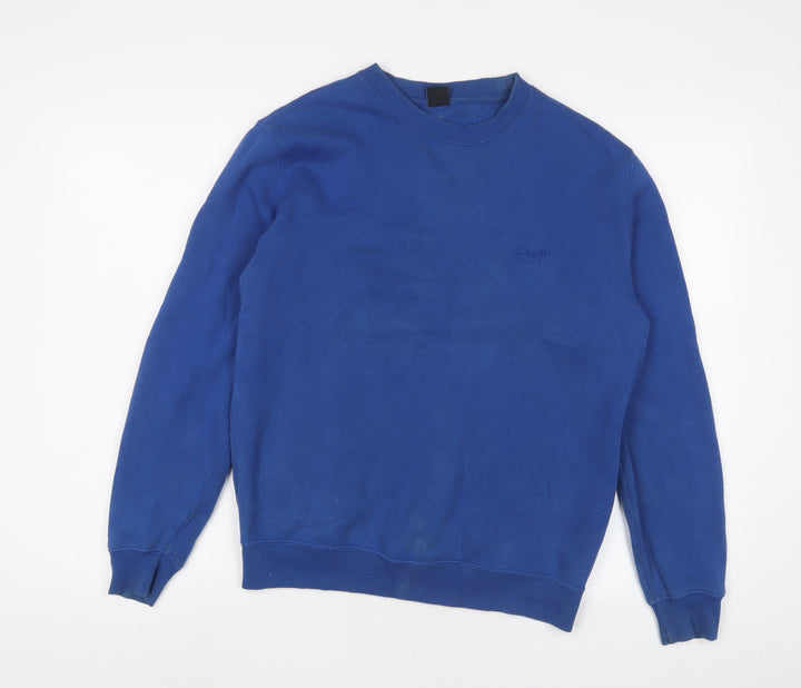 Cotton Traders Mens Blue Cotton Pullover Sweatshirt Size S