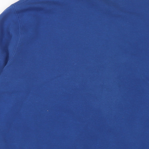 Cotton Traders Mens Blue Cotton Pullover Sweatshirt Size S