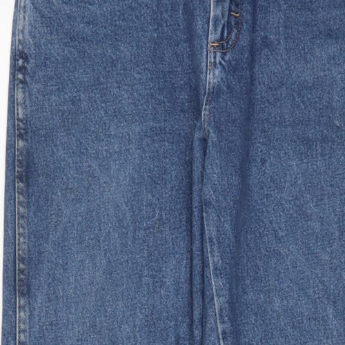 Wrangler Mens Blue Cotton Straight Jeans Size 31 in L32 in Regular Zip