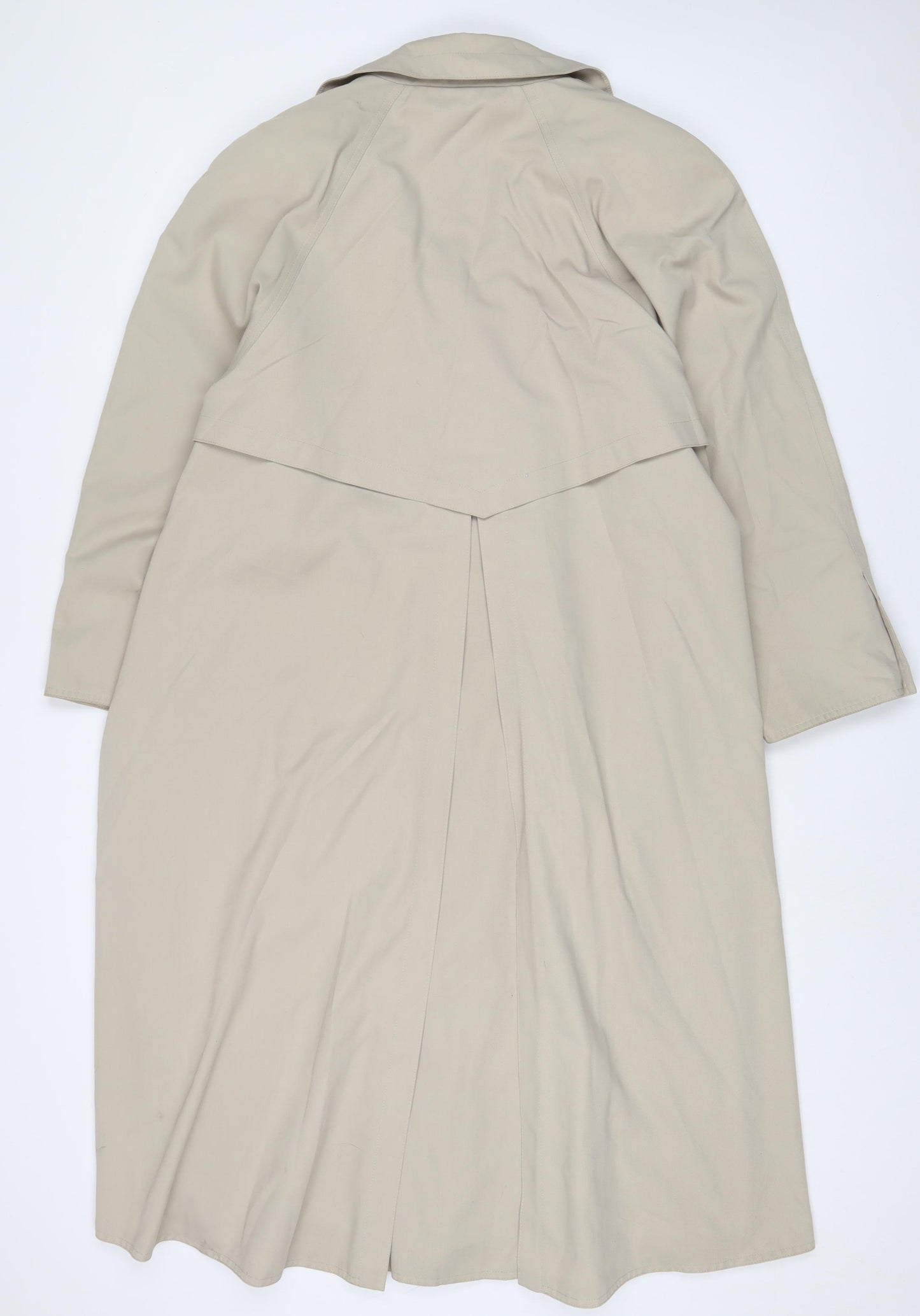 Four seasons Womens Beige Overcoat Coat Size 14 Button