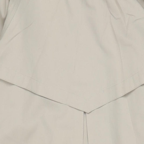 Four seasons Womens Beige Overcoat Coat Size 14 Button