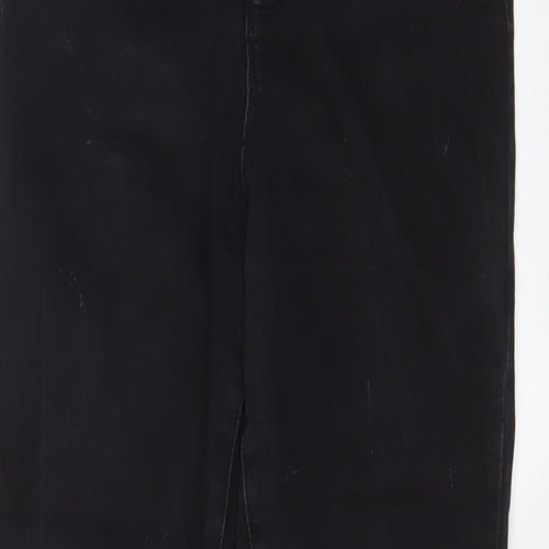 Denim & Co. Womens Black Cotton Skinny Jeans Size 14 L29 in Regular Zip