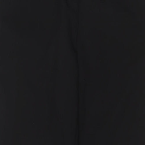 NEXT Womens Black Polyester Trousers Size 12 L28 in Regular Hook & Eye