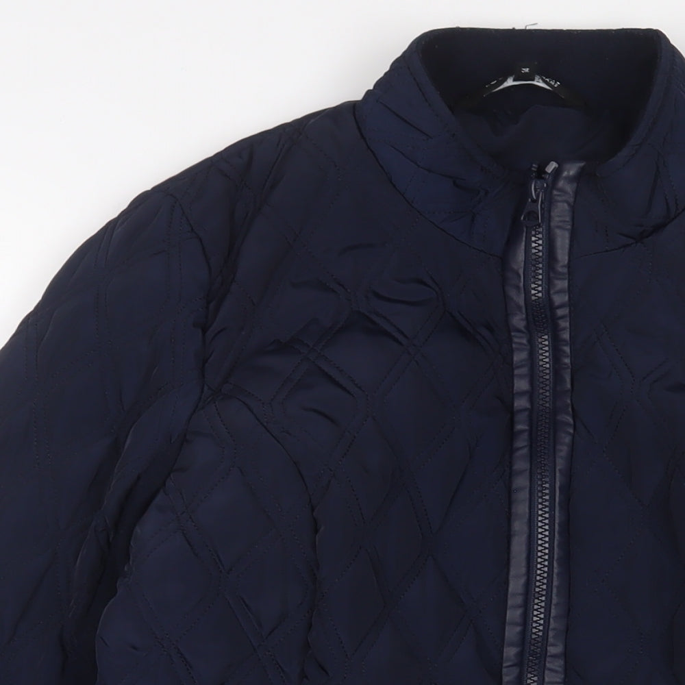 Debenhams Womens Blue Jacket Size 14 Zip