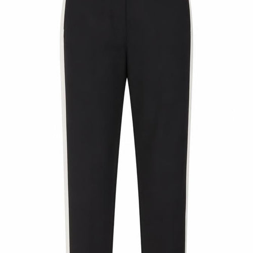 Zara Womens Black Cotton Trousers Size L L29 in Regular Hook & Eye