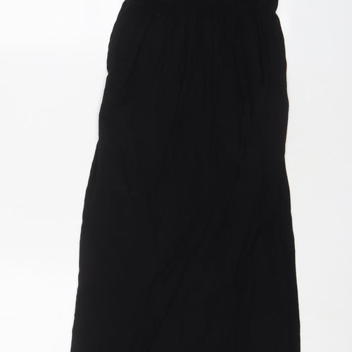 H&M Womens Black Viscose A-Line Size S Scoop Neck Pullover