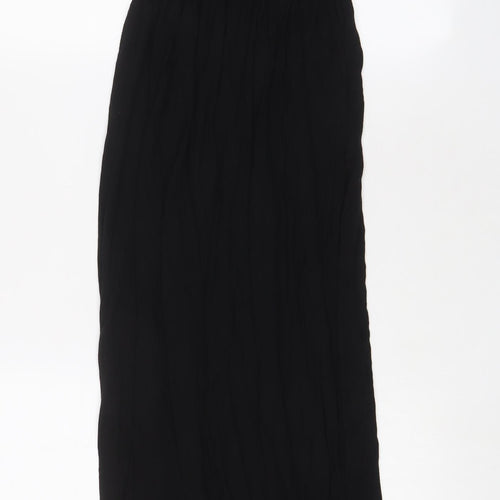 H&M Womens Black Viscose A-Line Size S Scoop Neck Pullover
