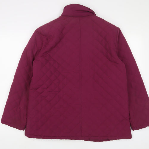 Dales Womens Purple Jacket Size 18 Button