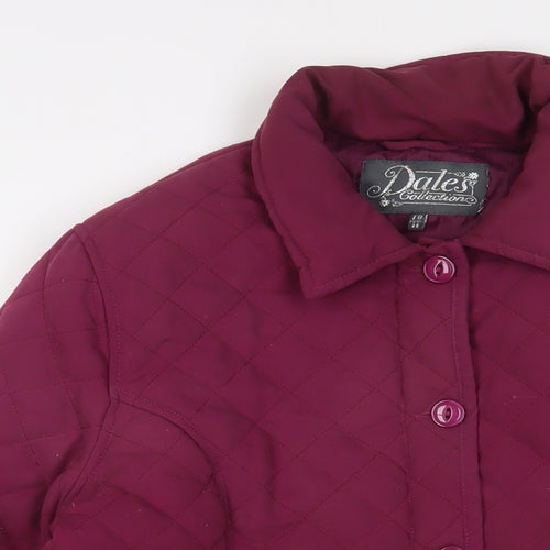 Dales Womens Purple Jacket Size 18 Button