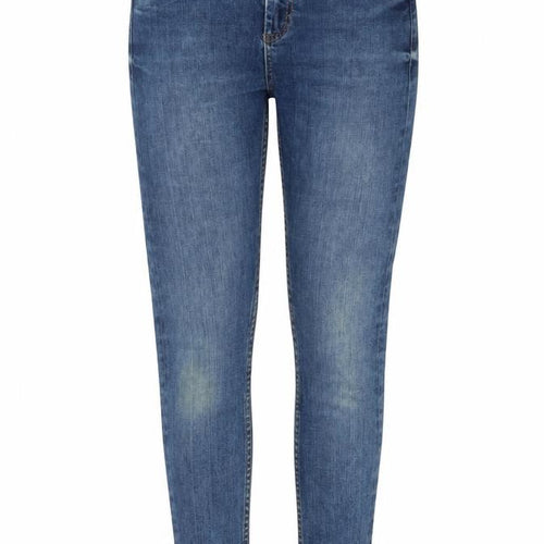 Topshop Womens Blue Cotton Skinny Jeans Size 28 in L30 in Regular Zip