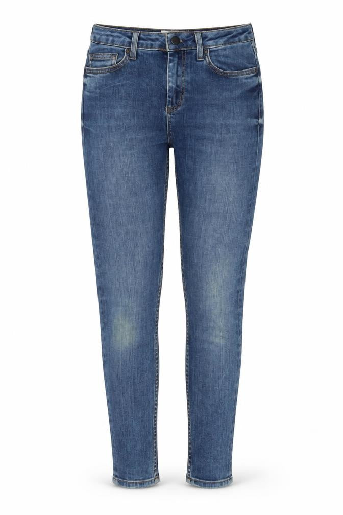 Topshop Womens Blue Cotton Skinny Jeans Size 28 in L30 in Regular Zip