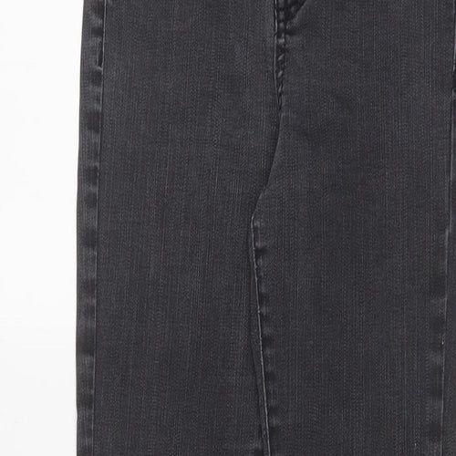 Tophop Womens Grey Cotton Skinny Jeans Size 28 in L30 in Regular Zip