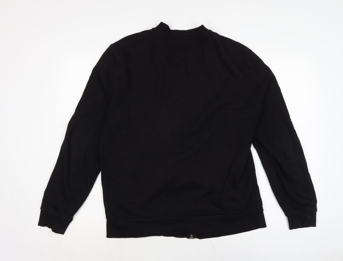 ASOS Mens Black Cotton Full Zip Sweatshirt Size M