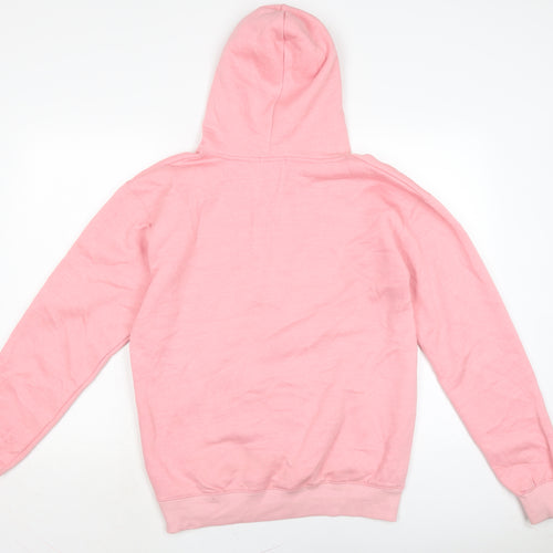 PRETTYLITTLETHING Womens Pink Cotton Pullover Hoodie Size S