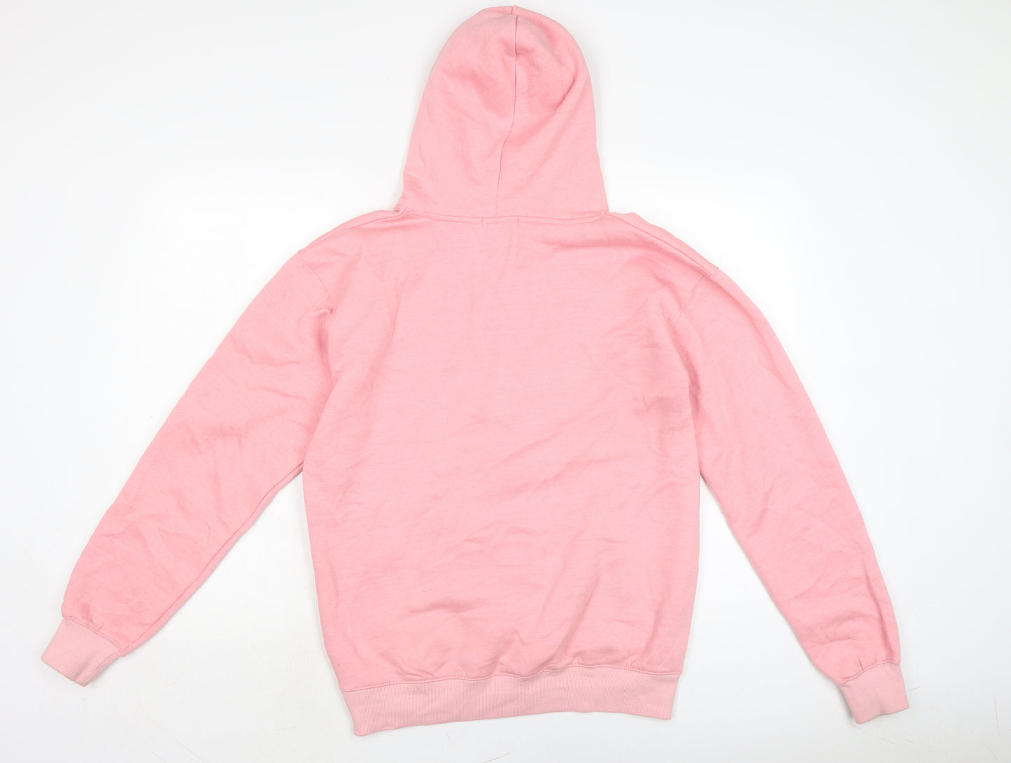 PRETTYLITTLETHING Womens Pink Cotton Pullover Hoodie Size S