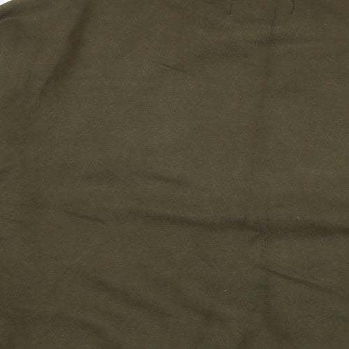 Pull&Bear Womens Green Cotton Pullover Sweatshirt Size XS