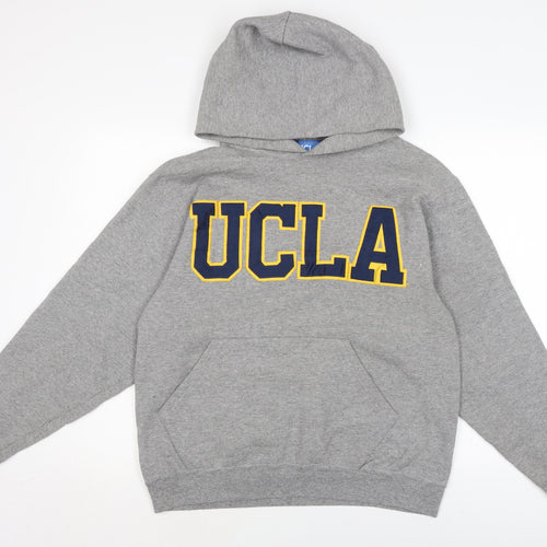 UCLA Mens Grey Cotton Pullover Hoodie Size M