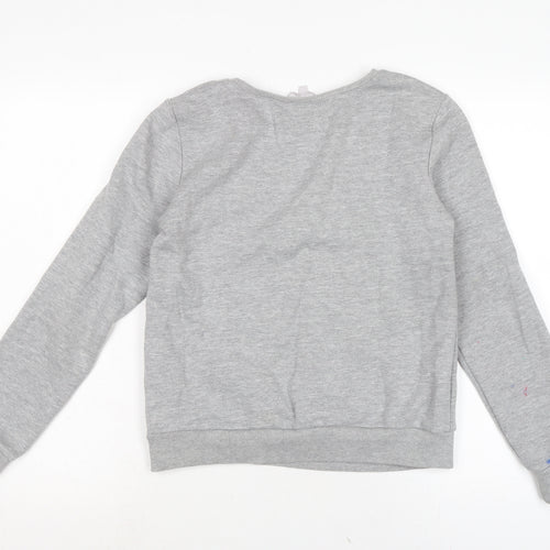 Red Herring Womens Grey Cotton Pullover Sweatshirt Size 8