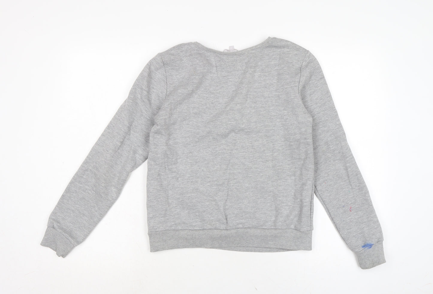Red Herring Womens Grey Cotton Pullover Sweatshirt Size 8