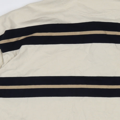 Marks and Spencer Mens Ivory Cotton Polo Size XL Collared
