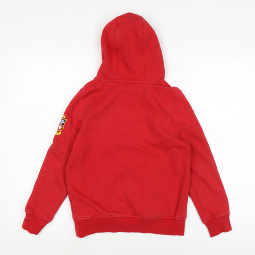 Canterbury Boys Red Cotton Pullover Hoodie Size 10 Years