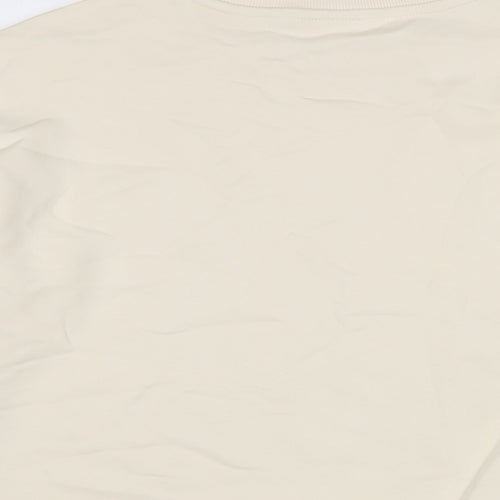 Marks and Spencer Girls Ivory Cotton Pullover Sweatshirt Size 12-13 Years
