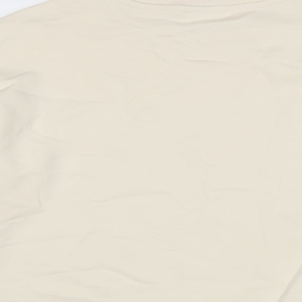Marks and Spencer Girls Ivory Cotton Pullover Sweatshirt Size 12-13 Years