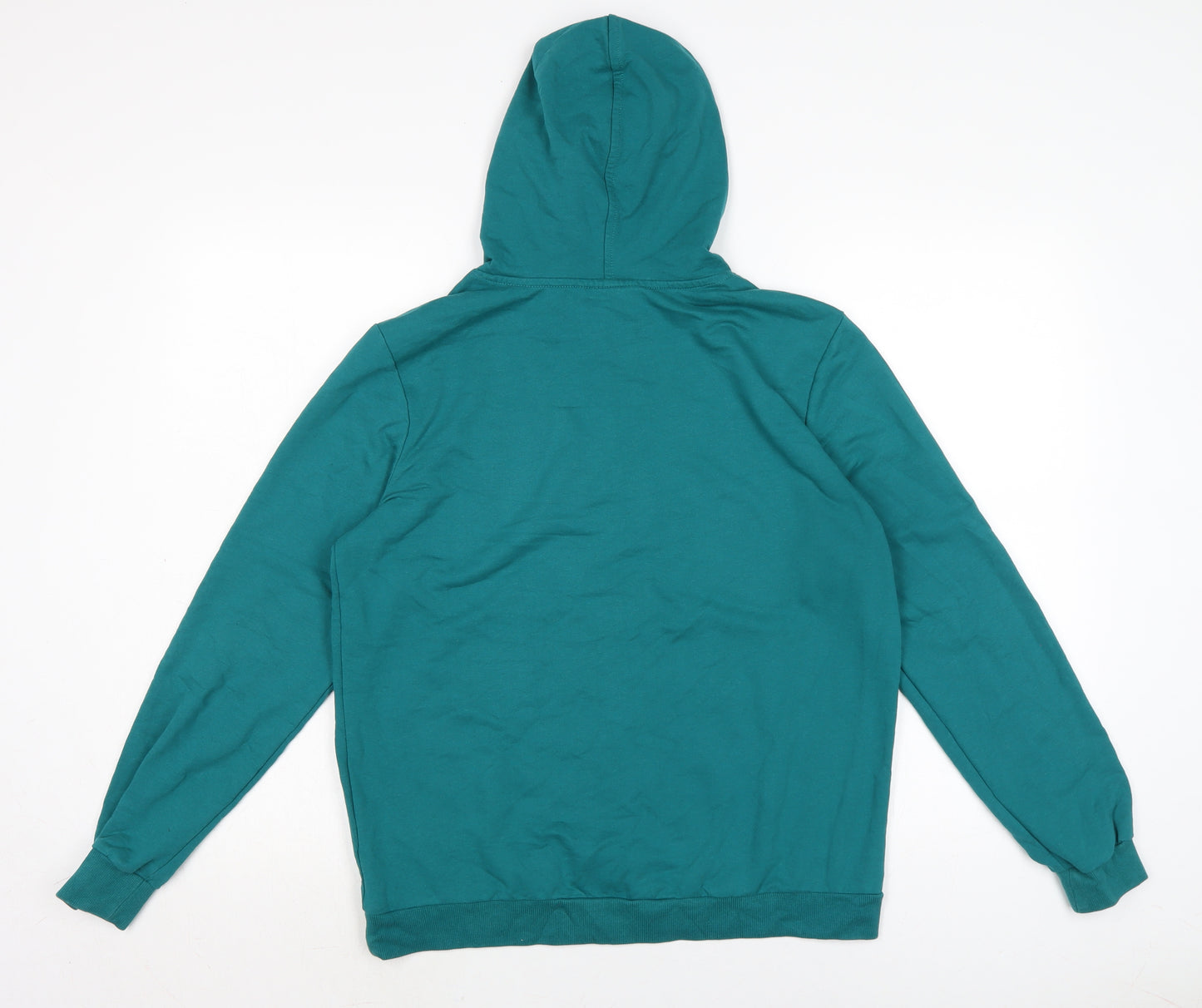 Avenue Womens Blue Cotton Pullover Hoodie Size 12