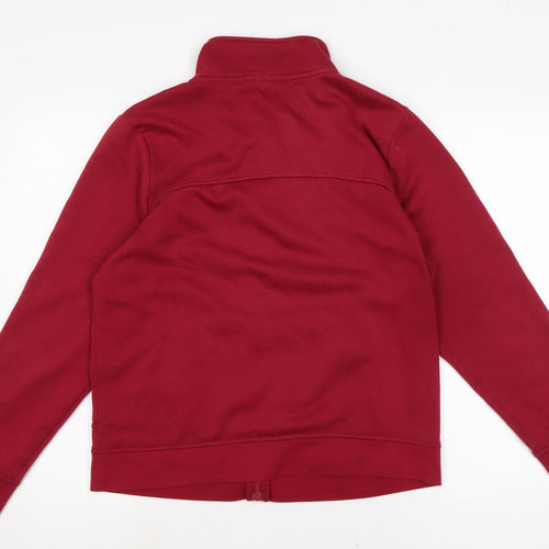 LA Gear Womens Red Cotton Full Zip Sweatshirt Size 16