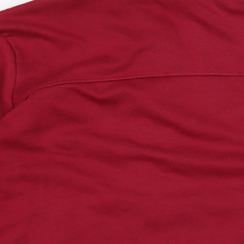 LA Gear Womens Red Cotton Full Zip Sweatshirt Size 16