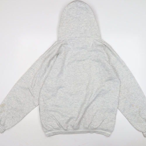 GEAR FOR SPORTS Mens Grey Cotton Pullover Hoodie Size M