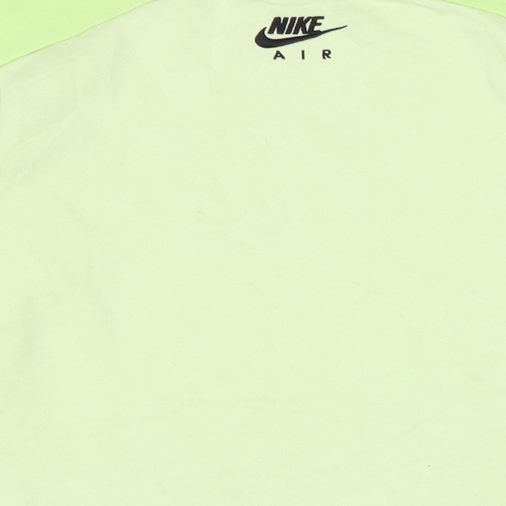 Nike Boys Green Cotton Pullover Sweatshirt Size 13-14 Years