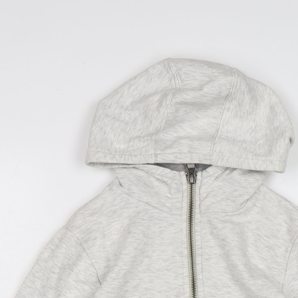 NEXT Boys Grey Cotton Full Zip Hoodie Size 8 Years