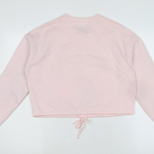 Disney Womens Pink Cotton Pullover Sweatshirt Size XS