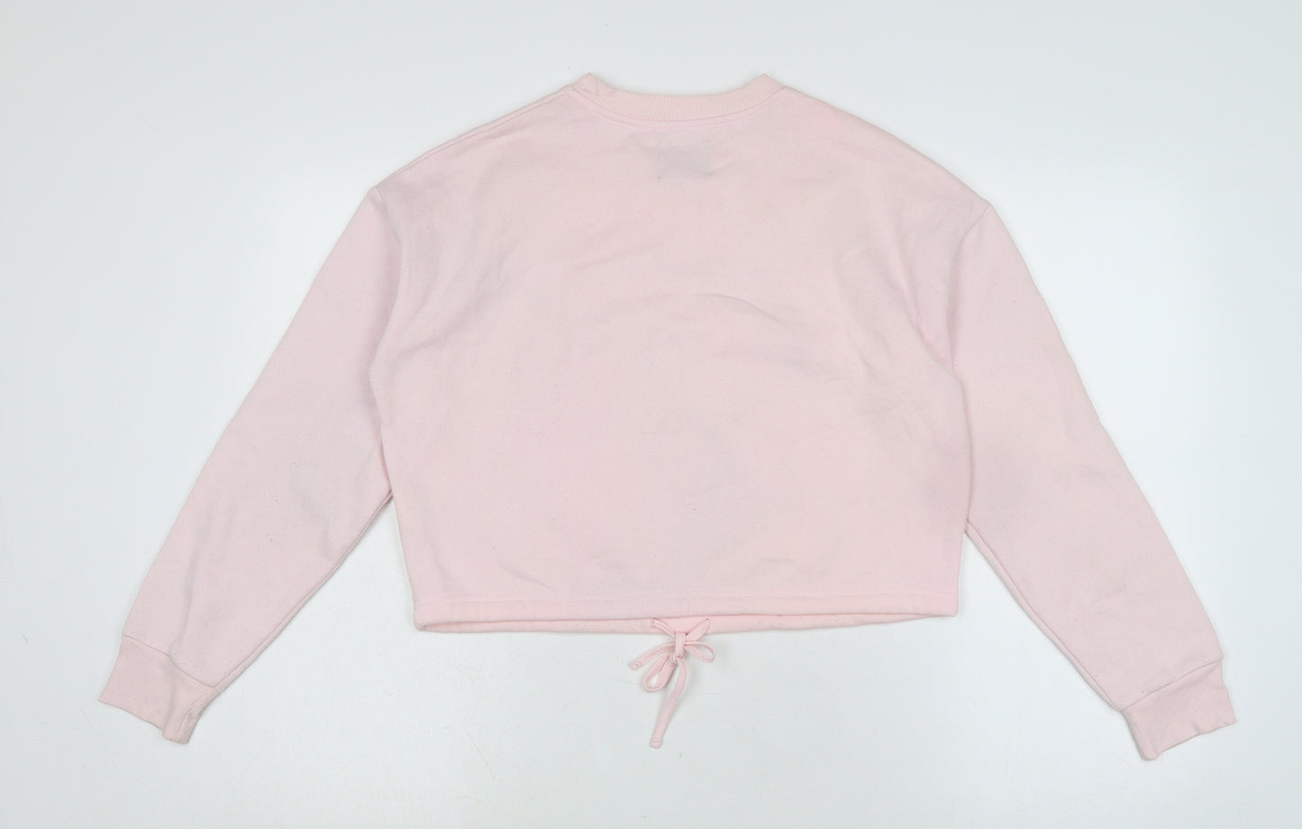 Disney Womens Pink Cotton Pullover Sweatshirt Size XS