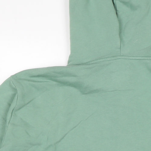 Marks and Spence Womens Green Cotton Full Zip Hoodie Size S